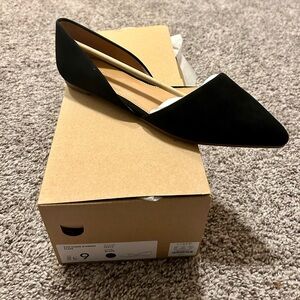 NWT JCrew D’Orsay Black Flats